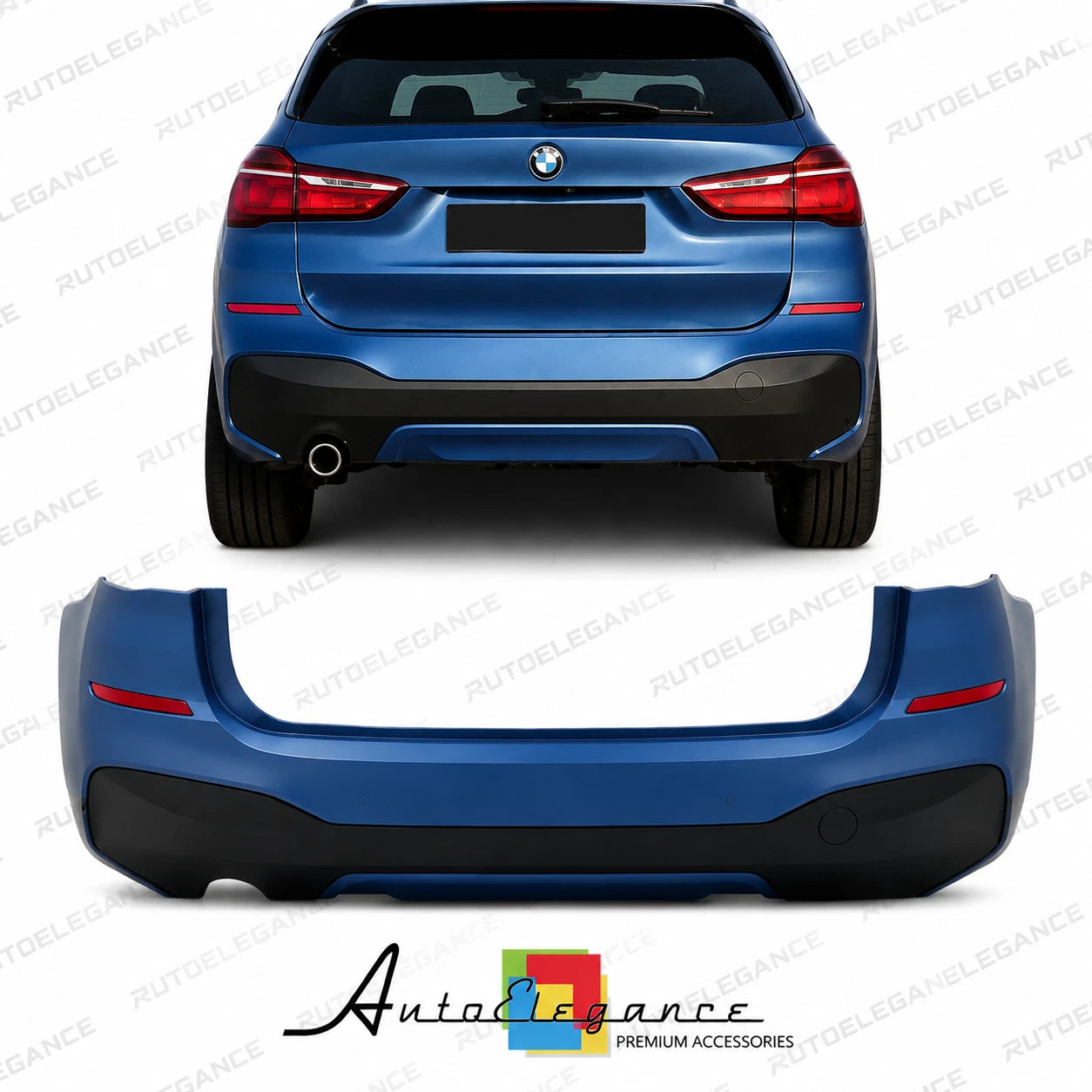 PARAURTI POSTERIORE BMW X1 F48 15-19 LOOK M