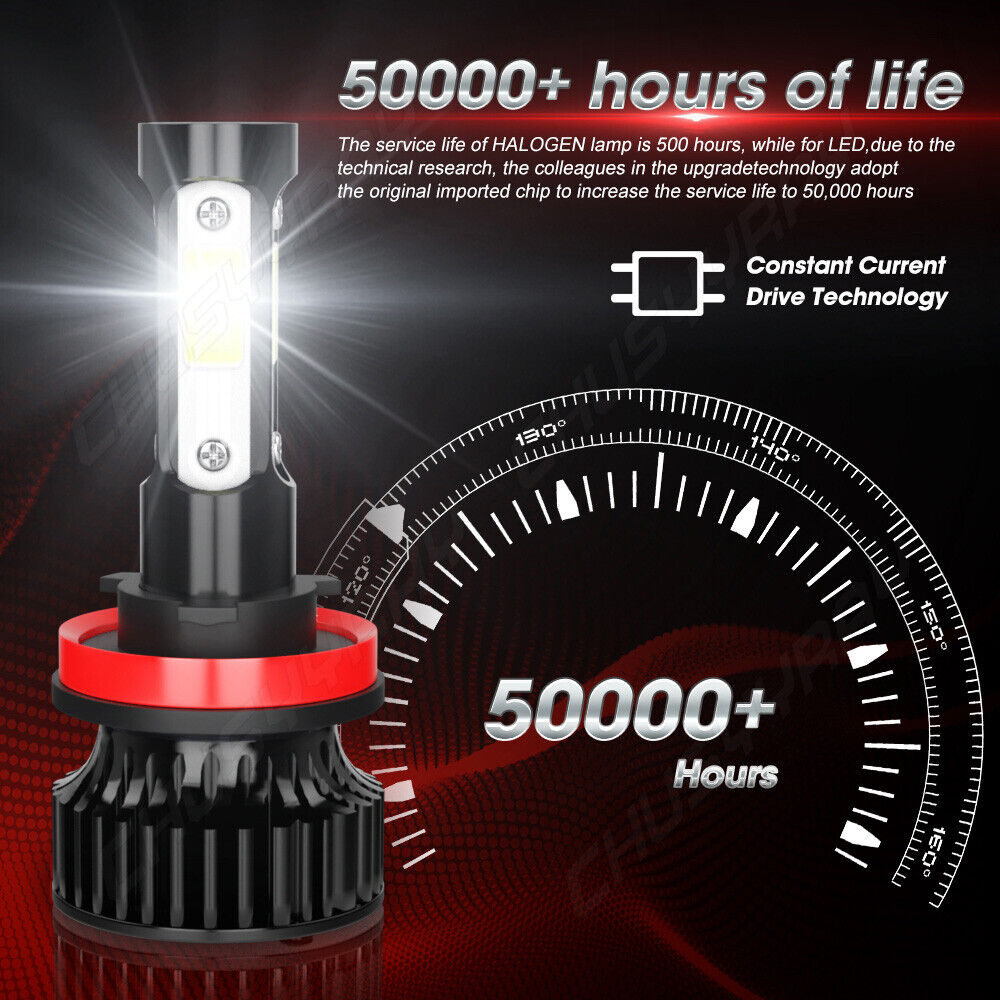 Per Ford F150 2015 2016 2017-2020 6000K LED Faro anteriore e fendinebbia Lampadi