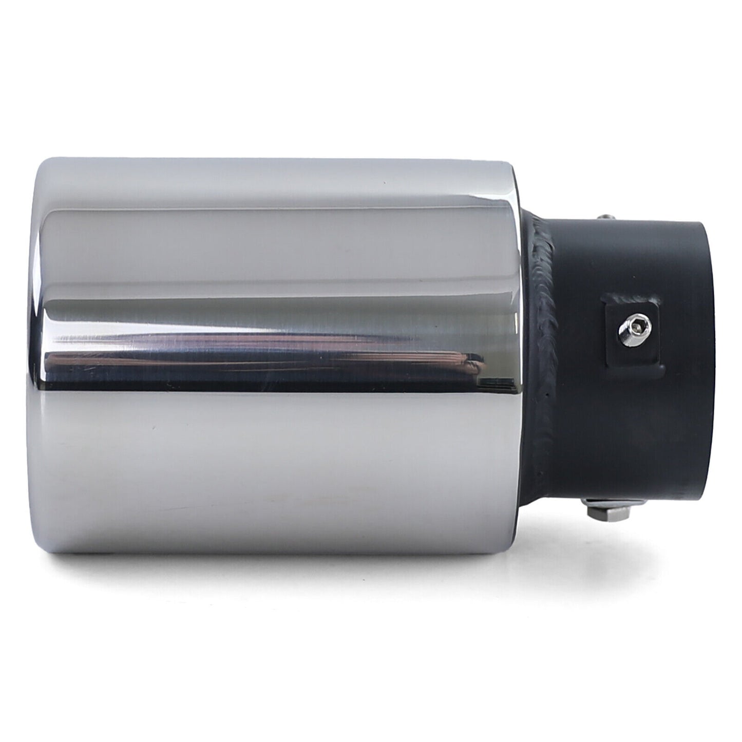 Terminale di scarico racing in acciaio inox per viti tonde da 89 mm-