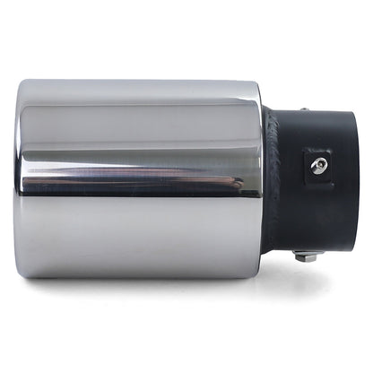 Terminale di scarico racing in acciaio inox per viti tonde da 89 mm-