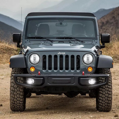 🤩Full LED Fendinebbia 4 pollici per Jeep Wrangler JK TJ JL 1996-2018🤩