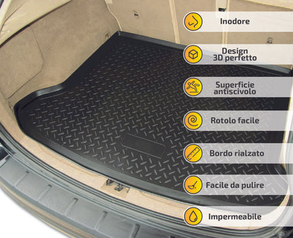 TAPPETINO VASCA BAULE BAGAGLIAIO IN GOMMA ADATTA PER FORD KUGA 2008-2013