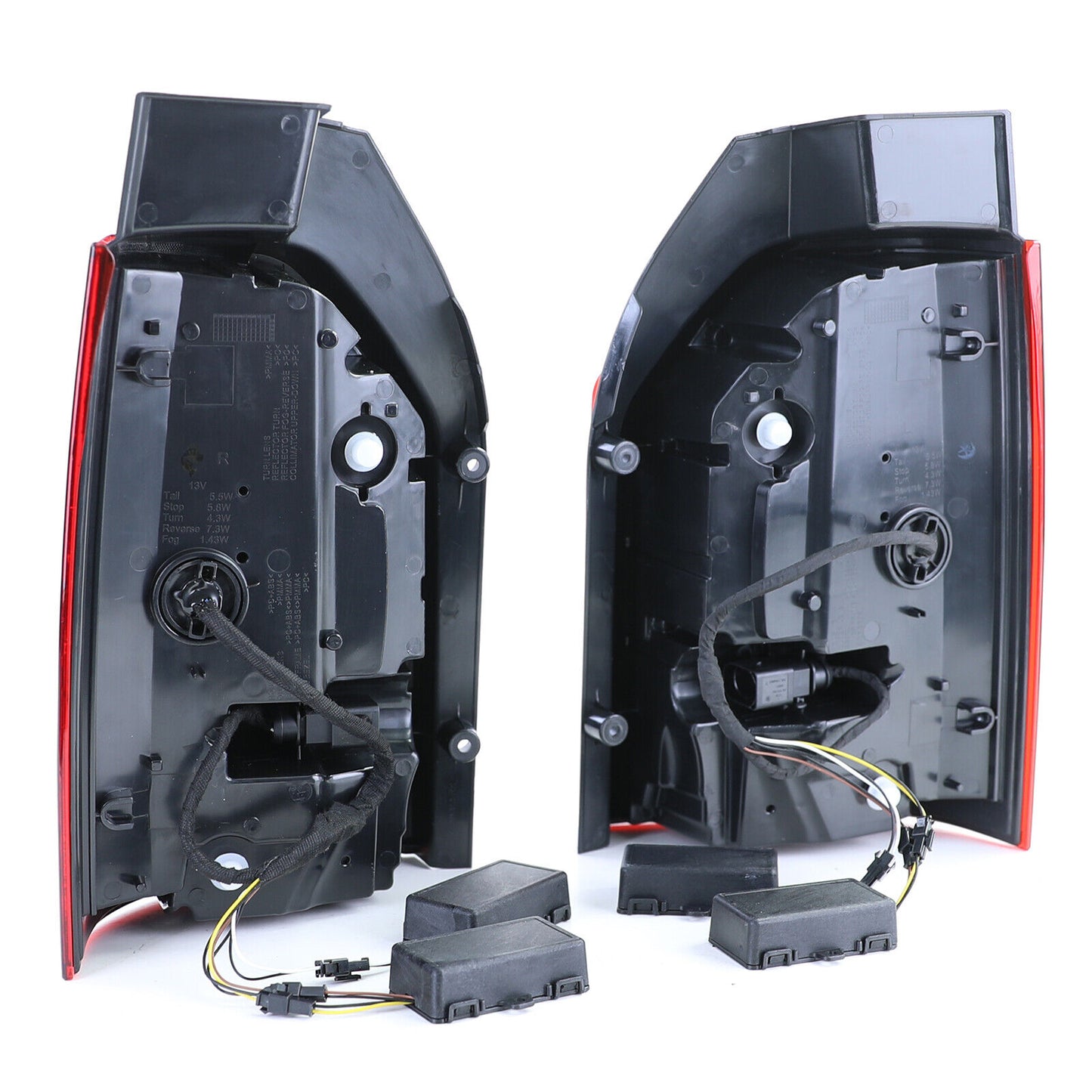 Fanale posteriore Facelift Rosso Trasparente aftermarket compatibile con T6 Bus con Portellone 15-19