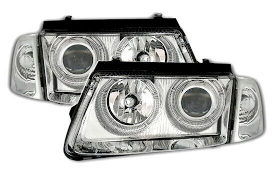 Set fari Angel Eyes per VW Passat 3B 96-00 con indicatore di direzione anteriore