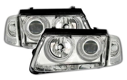 Set fari Angel Eyes per VW Passat 3B 96-00 con indicatore di direzione anteriore