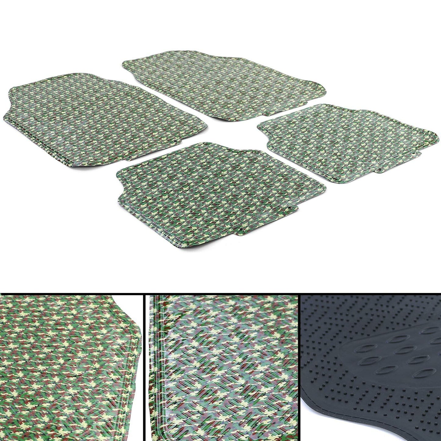 Car Rubber Mats Universal Tape Sheet Military Camouflage Look 