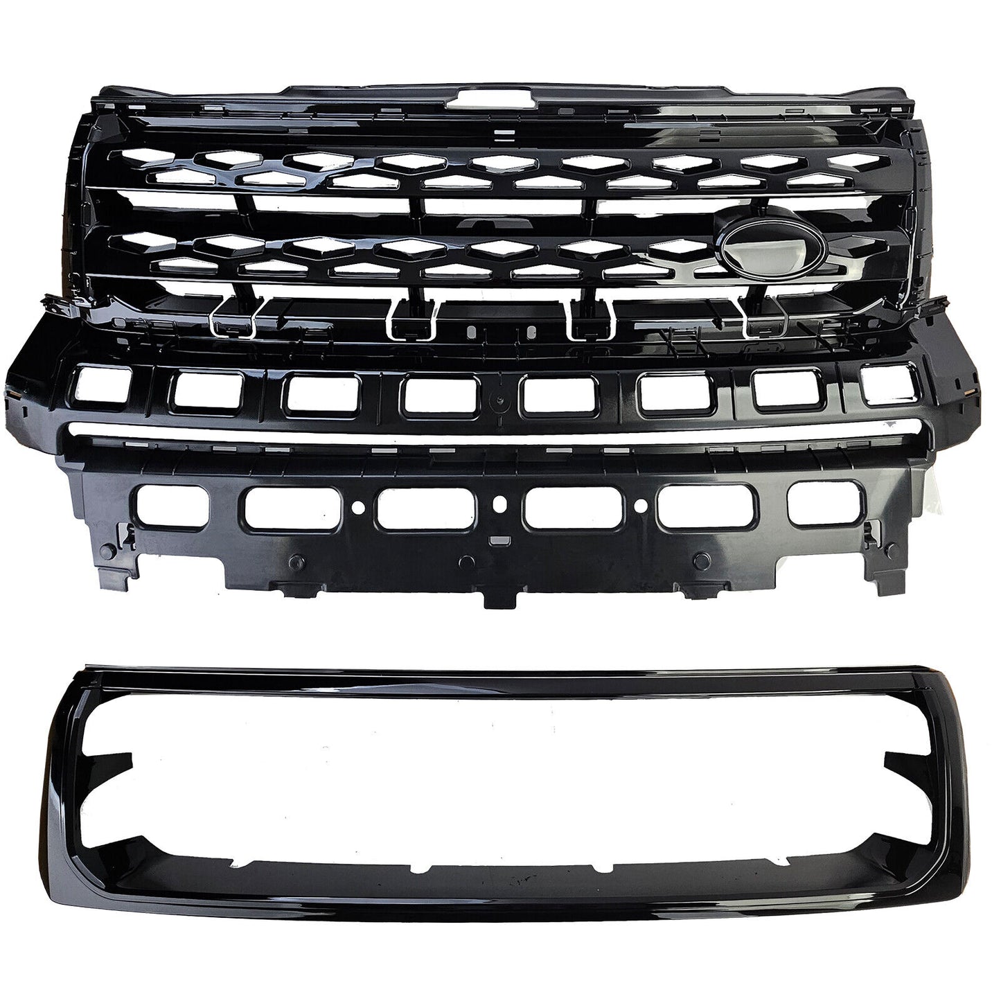 Griglia del radiatore sportiva nera lucida per Land Rover Freelander 2 07-14