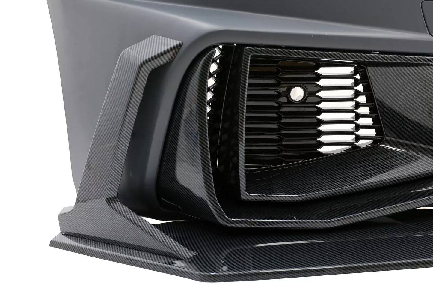 ⭐Paraurti Anteriore Griglia per Audi A6 C8 4K 18-2020 RS6 Design Calandra PDC⭐