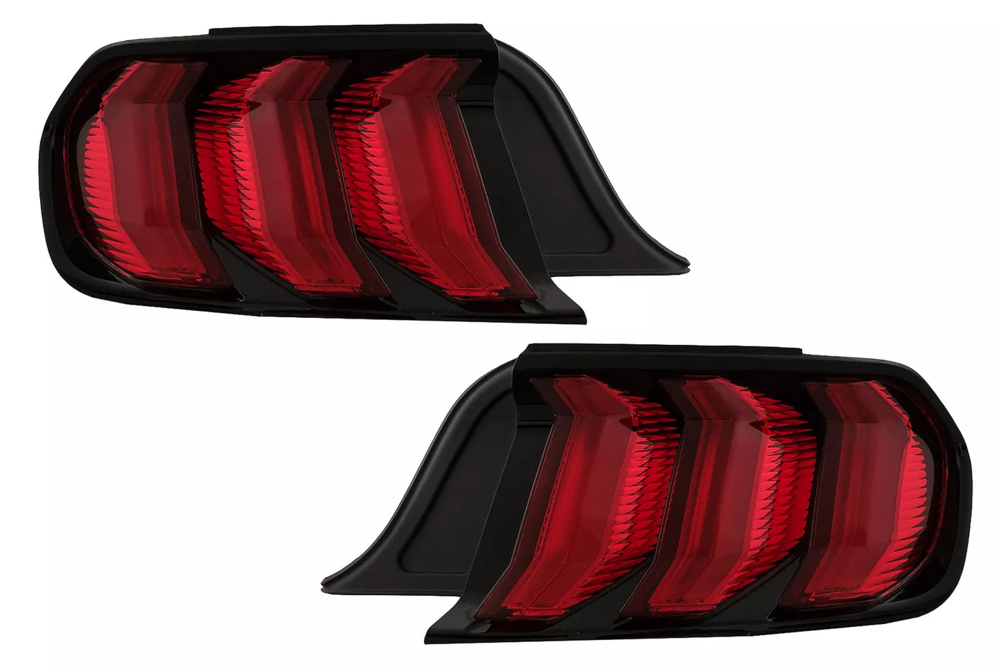 ⭐Fanali Full LED per Ford Mustang VI S550 15-19 Luci Dinamiche Rosse⭐