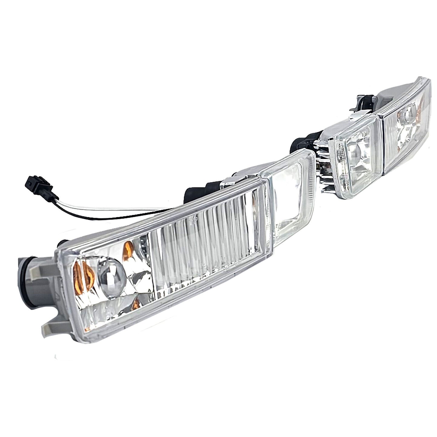 Set fendinebbia in vetro trasparente con frecce compatibile per VW Golf 3 91-98