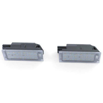 Faro targa a LED bianco 6000K per Renault Twingo Clio Megane Laguna -