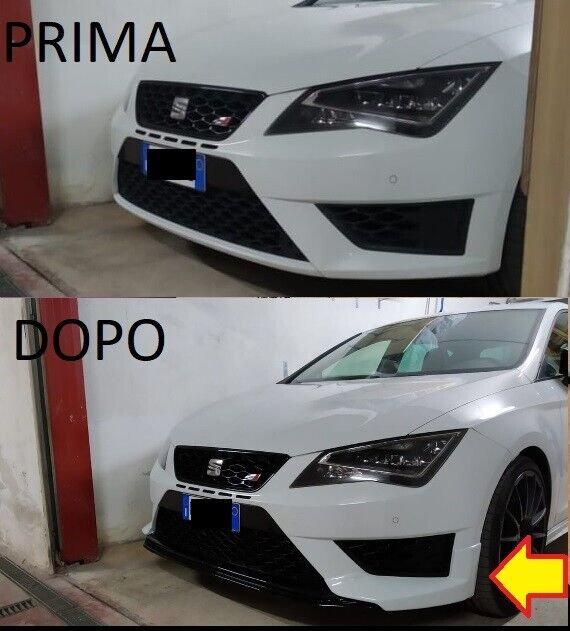 SOTTO PARAURTI ADATTO PER SEAT LEON 5F FR 2012-2016 LOOK DYNAMIC ABS GREZZO 0429