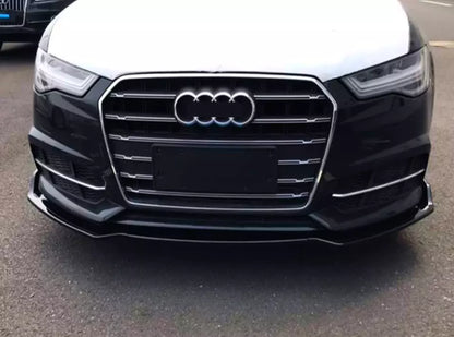 🖤Glossy Black Splitter Kit Suitable for Audi A6 S6 S Line C7 16-18🖤