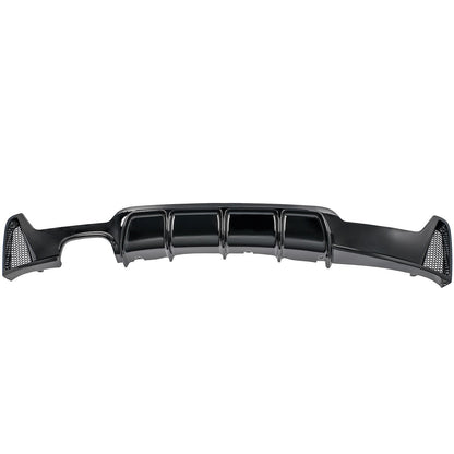 Diffusore posteriore paraurti doppio adatto per BMW Serie 4 Coupe F32 F82 Sport