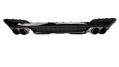 👉ART.10444 Diffusore Posteriore Nero Lucido con Terminali Per BMW X3 G01 17-21👈