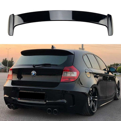 Per BMW Serie 1 E81 E87 nero lucido spoiler tetto labbro spoiler