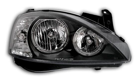Angel Eyes Headlight Set for Opel Corsa C 00-06 in Black H7 Left Right 
