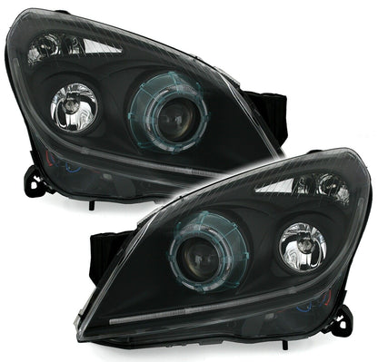 Set di luci posteriori anteriori per Opel Astra H con alogeno EAGLE EYES H9 / H9
