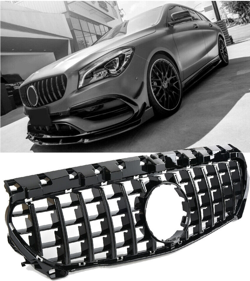 Sports grille for Mercedes C117 CLA-Class in PANAMERICANA AMG LOOK 