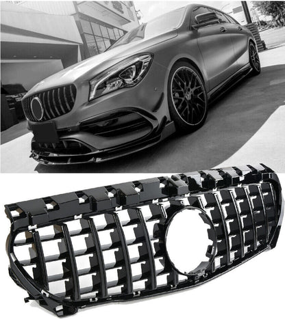 Sports grille for Mercedes C117 CLA-Class in PANAMERICANA AMG LOOK 