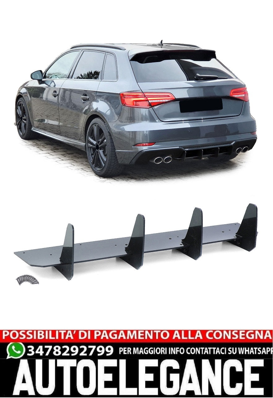 Splitter Rear Diffuser Rear Axle Performance for Audi A3 S3 8V S 