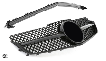 Griglia sportiva per Mercedes W207 E Coupe Cabrio nero lucido AMG LOOK