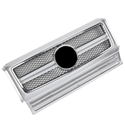 Griglia adatta per Mercedes W463 Classe G 1990-2018 Argento + cromo