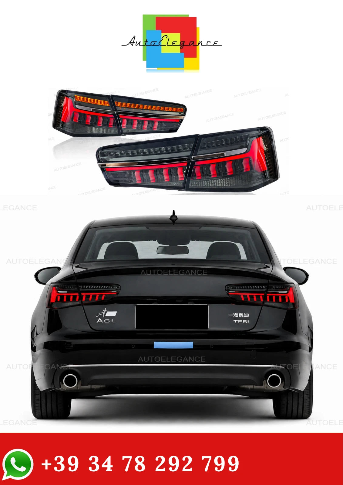 💫Fanali Posteriori a LED per Audi A6 C7 2012-2016💫