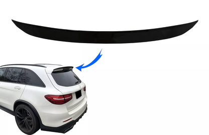 Spoiler posteriore tetto Add-On per Mercedes GLC X253 SUV 2015+ Nero lucido