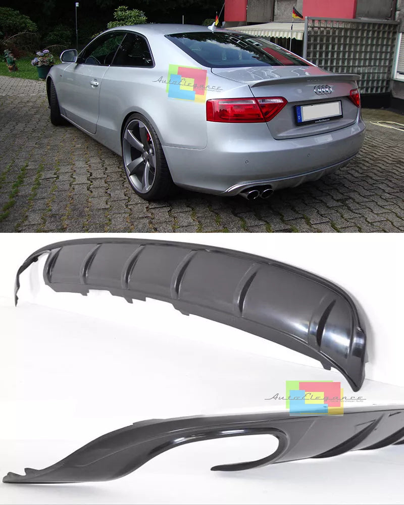 DIFFUSORE POSTERIORE AUDI A5 COUPE 2007-2011 SOTTO PARAURTI LOOK RS5 S5