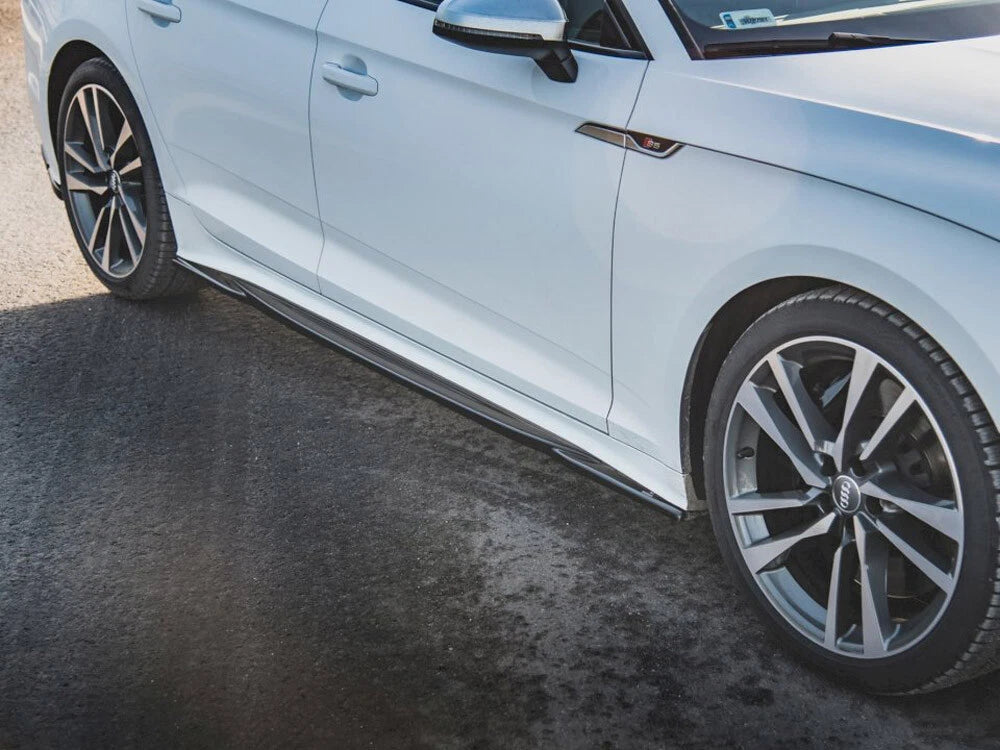 💕  Sotto minigonne  adatto per Audi S5/A5 S Line Sportback F5 FL nero lucido 💕