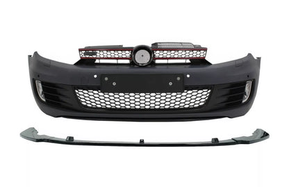 ✨Paraurti per VW Golf 6 MK6 08-13 GTI Guarda Labbro Spoiler Nero lucido✨