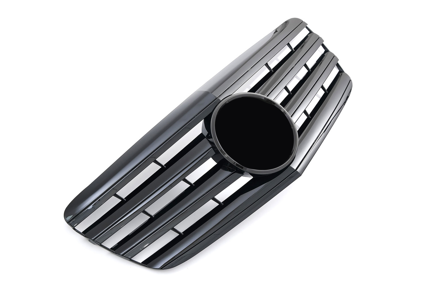Sports grille for Mercedes W211 S211 E '06 -'09 glossy black AMG look 