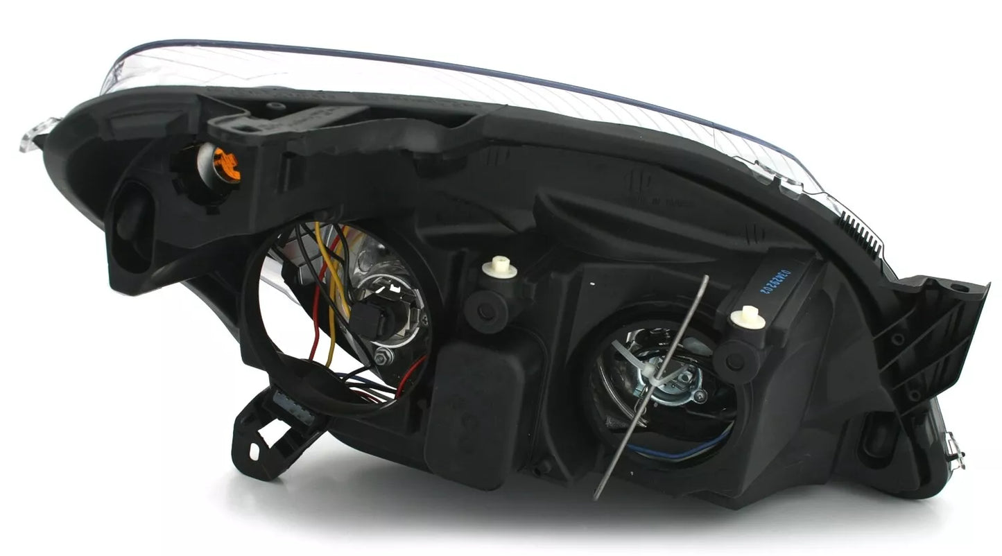 Set fari per Opel Astra H dal 2004 al 2010 in nero aggiornamento alogeno H1 H7🔥