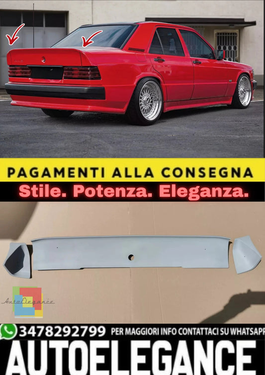 💫Spoiler Posteriore Ducktail Look AMG per Mercedes 190 (W201) – Alettone💫