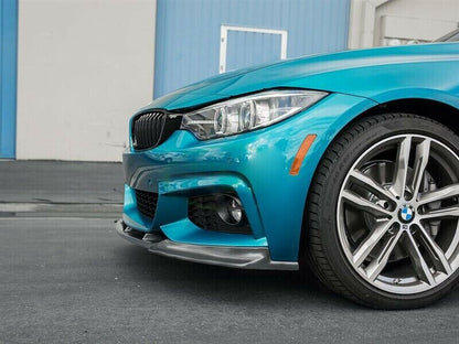 3 PIECE SPLITTER SUITABLE FOR BMW 4 SERIES F32 F33 F36 MSPORT GLOSS BLACK TENZO 