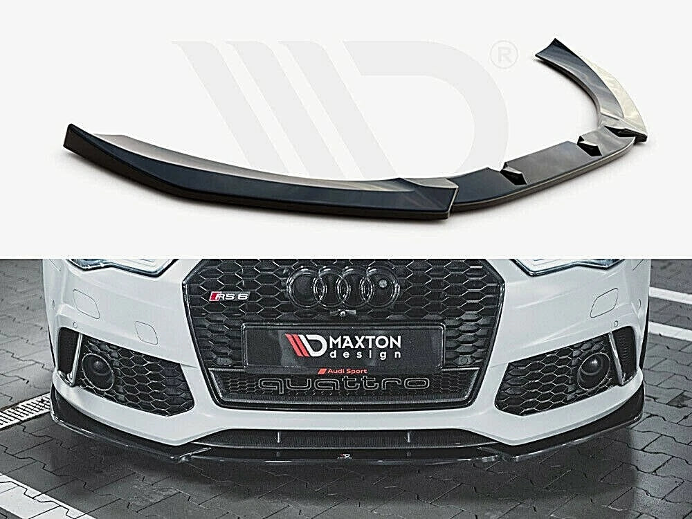 💕 Splitter adatto per  AUDI RS6 C7 nero lucido 💕