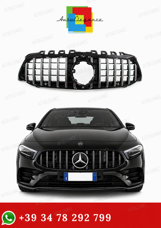 GRIGLIA ANTERIORE MERCEDES CLASSE A W177 2018 IN POI MASCHERINA AMG PANAMERICANA