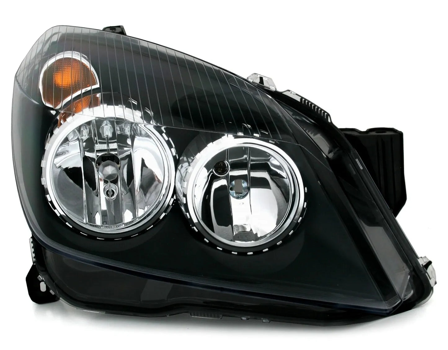 Set fari per Opel Astra H dal 2004 al 2010 in nero aggiornamento alogeno H1 H7🔥