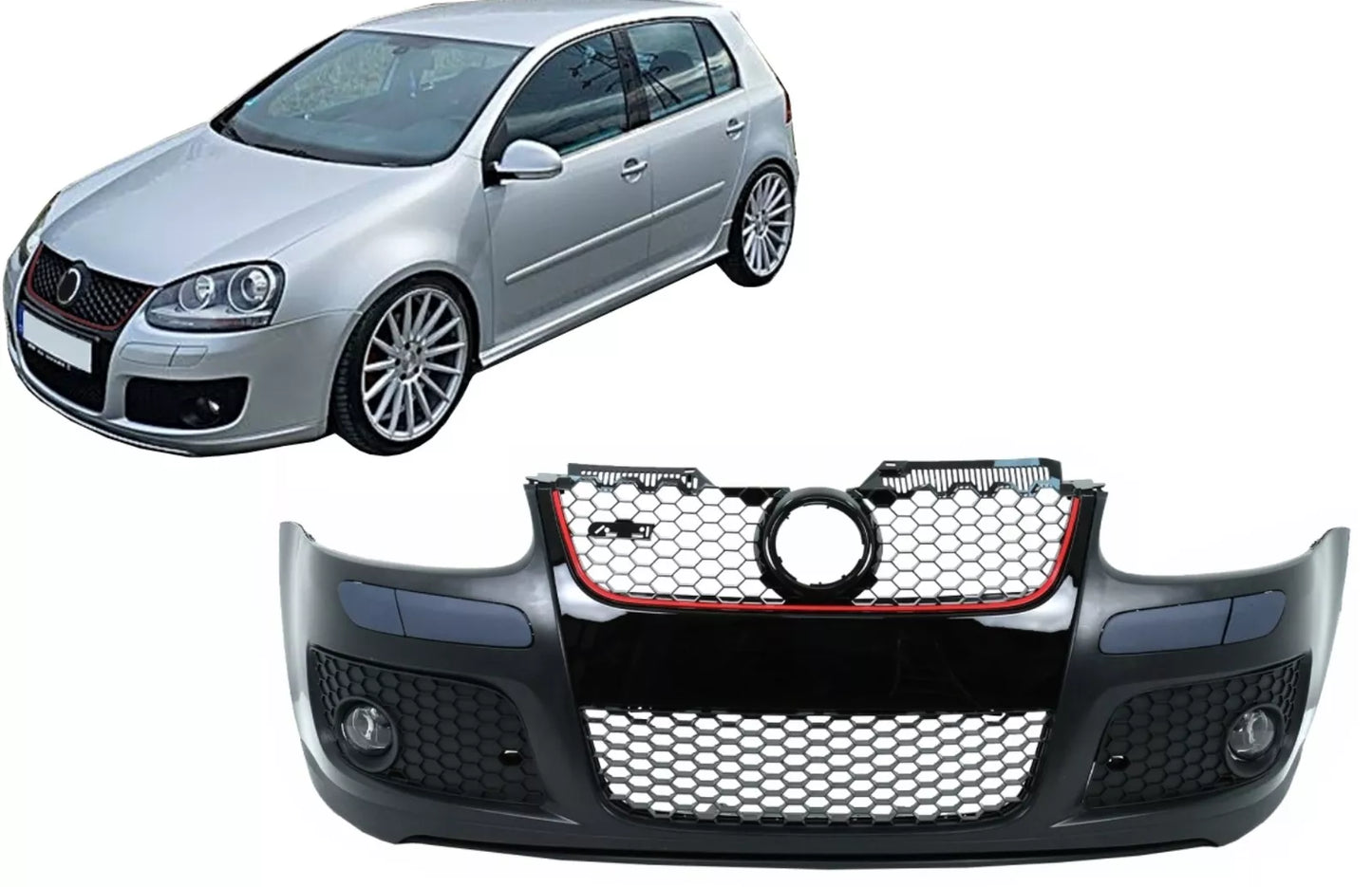 💯Paraurti per Vw Golf 5 03-07 Jetta MK5 05-07 Griglia Miele Pettine GTI Look 💯