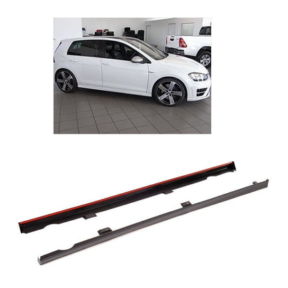 Pair Side Skirts Under Door Volkswagen VW Golf 7 R Look