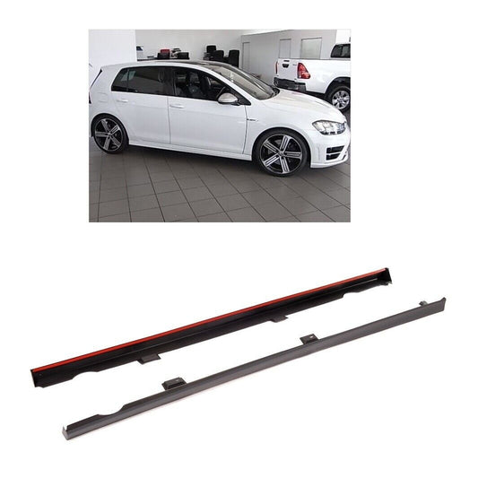 Pair Side Skirts Under Door Volkswagen VW Golf 7 R Look