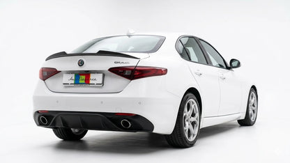 💎0073 SPOILER ADATTO PER ALFA ROMEO GIULIA 2015-2021  IN ABS NERO LUCIDO 💎