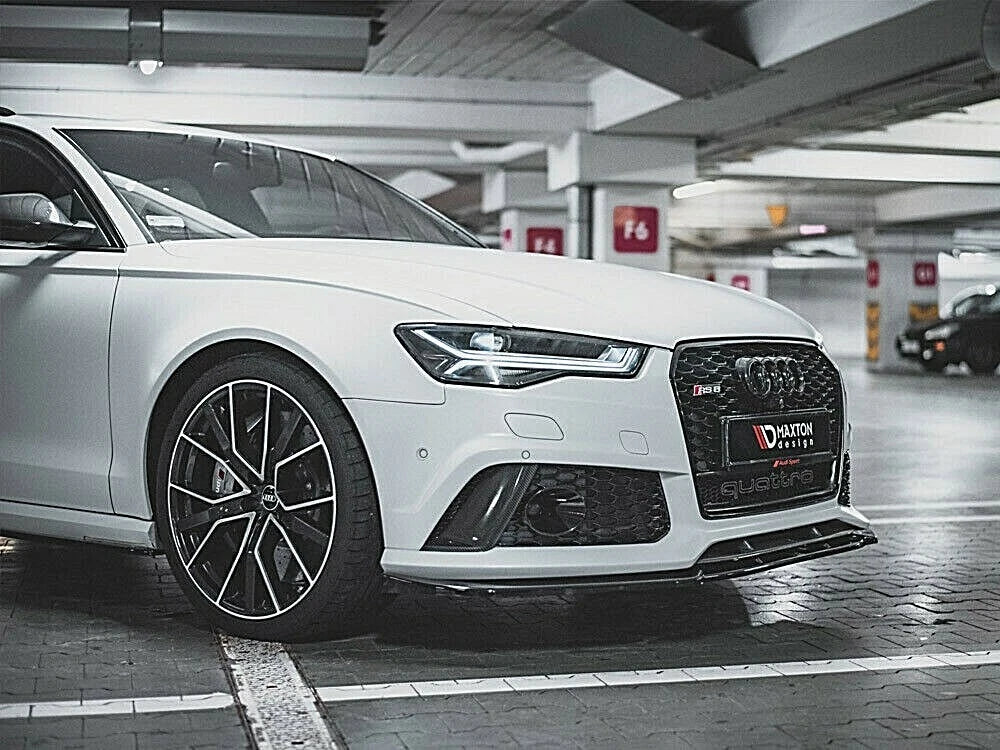 💕 Splitter adatto per  AUDI RS6 C7 nero lucido 💕