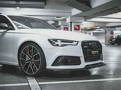💕 Splitter adatto per  AUDI RS6 C7 nero lucido 💕