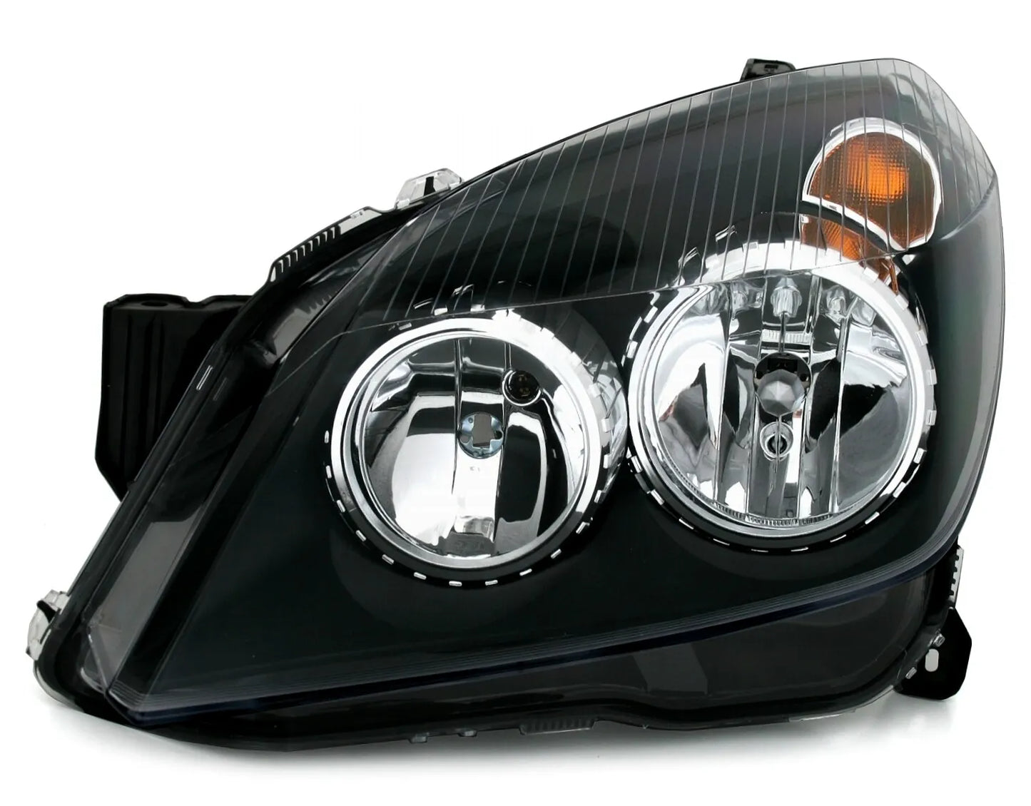 Set fari per Opel Astra H dal 2004 al 2010 in nero aggiornamento alogeno H1 H7🔥