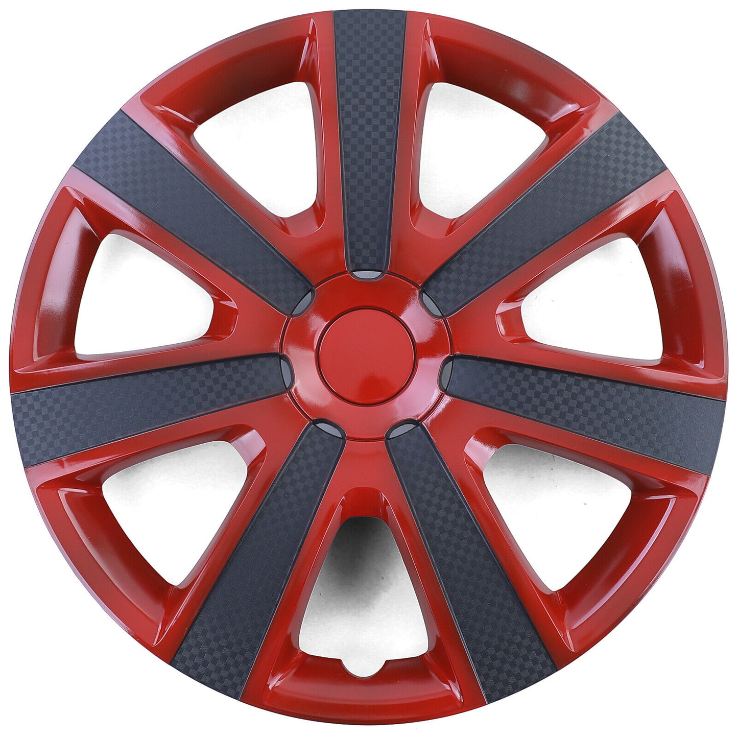 Copricerchi Tenzo-R IX per cerchi in acciaio 15"" rosso carbon