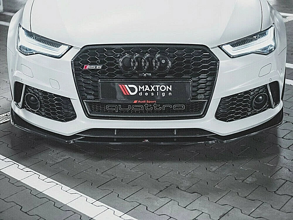 💕 Splitter adatto per  AUDI RS6 C7 nero lucido 💕