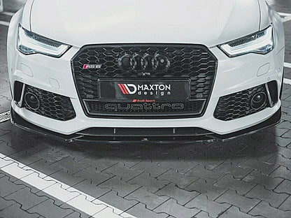 💕 Splitter adatto per  AUDI RS6 C7 nero lucido 💕