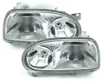 🔥Set fari per VW Golf 3 91-97 lente alogena in vetro H1 doppia🔥